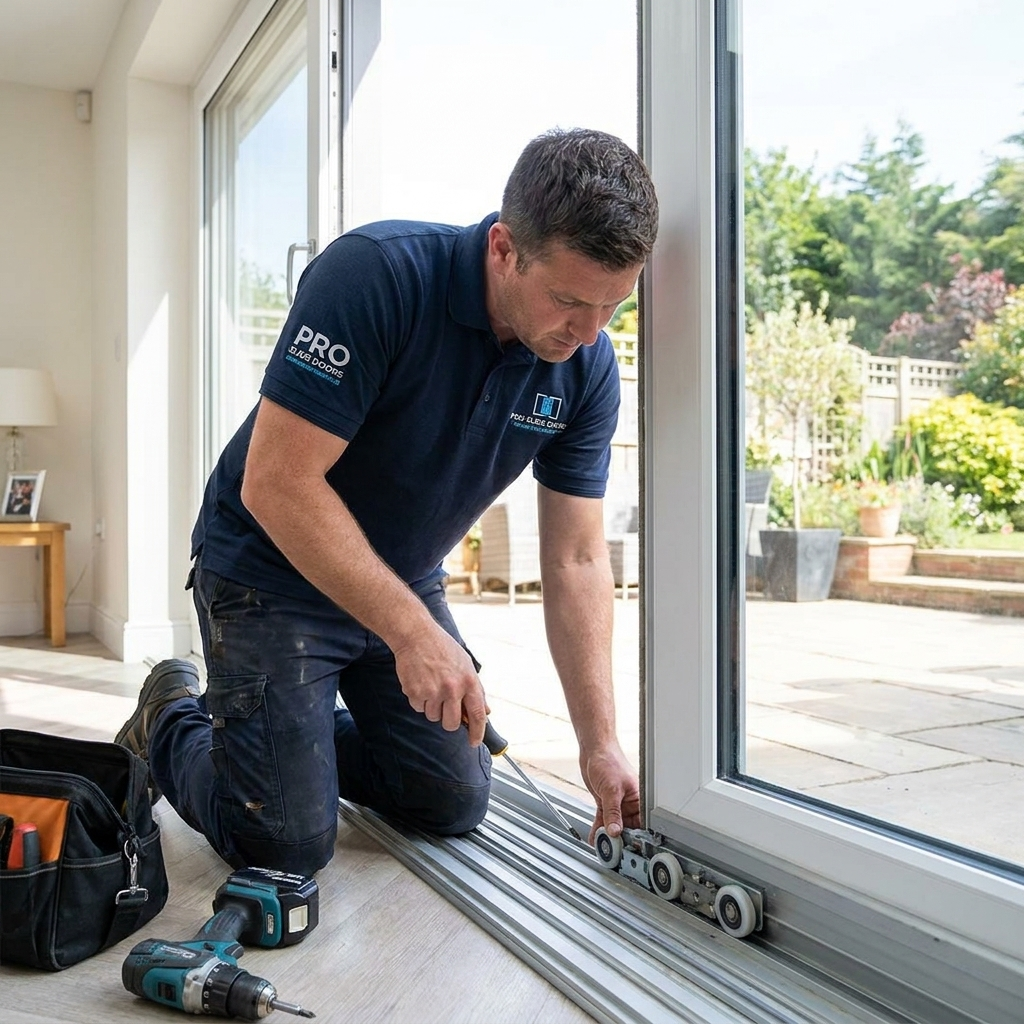 AZSliders technician completing a patio door repair in Phoenix